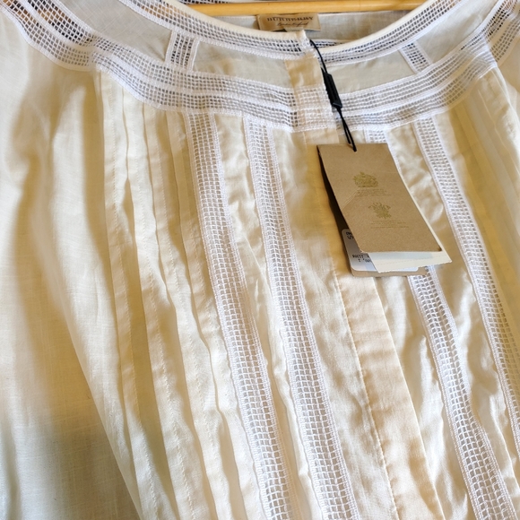 NWT$625 Burberry Magnolia Panel Natural Blouse Top - Picture 4 of 13